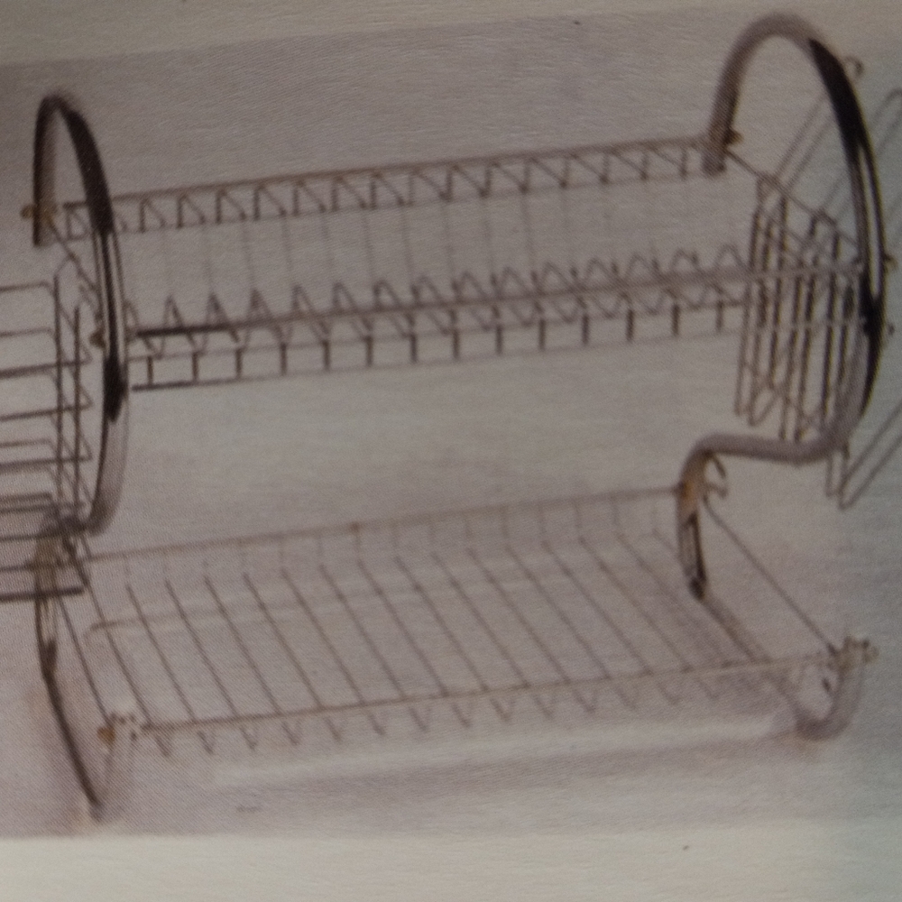 Better Chef 22’’ 2-Level Tier Chrome Plated S-Shaped Dish Drying Rack Drainer